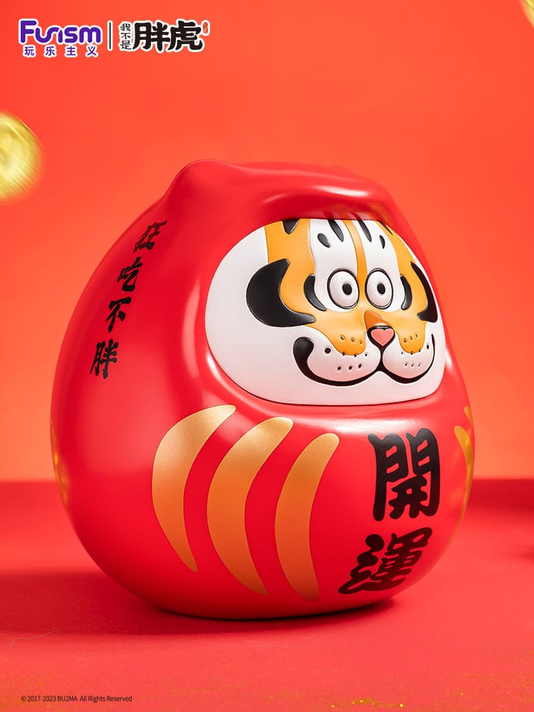 I Am Not Fat Tiger Statue 1/7 Alexander the Tiger Dharuma 20 cm