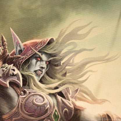 World of Warcraft Art Print Sylvanas vs Anduin Wrynn Limited Edition 42 x 30 cm
