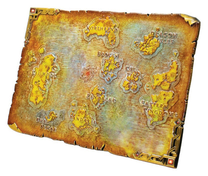 World of Warcraft Replica Metal Map of Azeroth Limited Edition 12 x 18 cm
