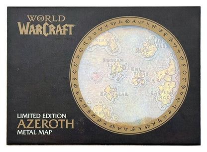 World of Warcraft Replica Metal Map of Azeroth Limited Edition 12 x 18 cm