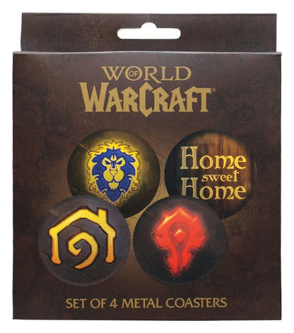 World of Warcraft Coaster 4-Pack Printed Metal