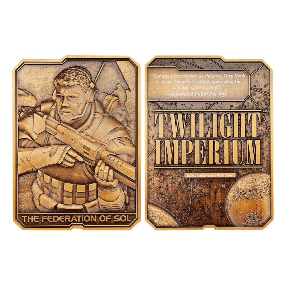 Twilight Imperium Ingot The Federation of Sol Limited Edition Coins