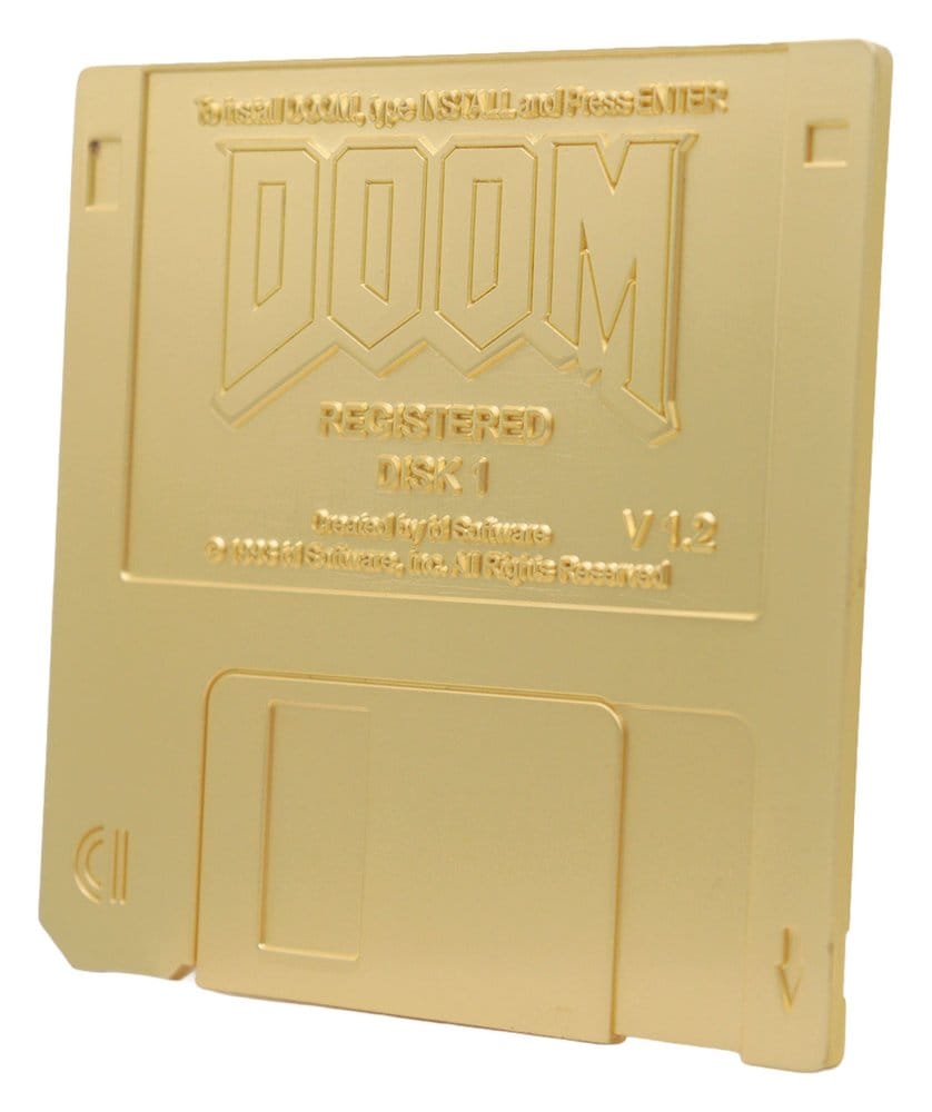 Doom Replik Floppy Disk Gold Plated Limited Edition FaNaTtik