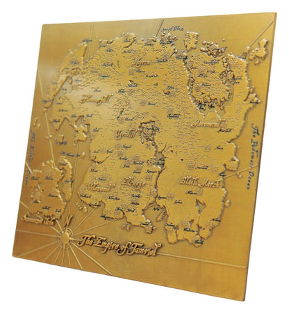 The Elder Scrolls Replica Metal Map of Tamriel Limited Edition 15 x 13 cm
