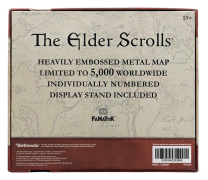 The Elder Scrolls Replica Metal Map of Tamriel Limited Edition 15 x 13 cm