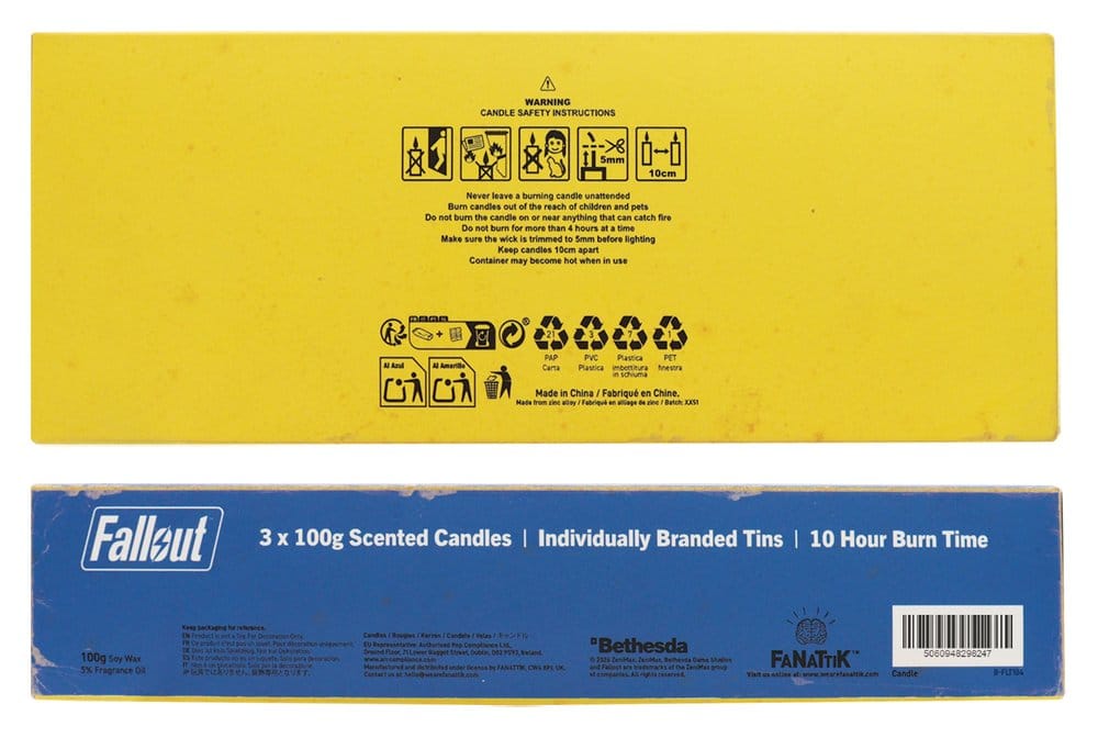 Fallout Candle 3-Pack Vault Dweller's 6 cm FaNaTtik