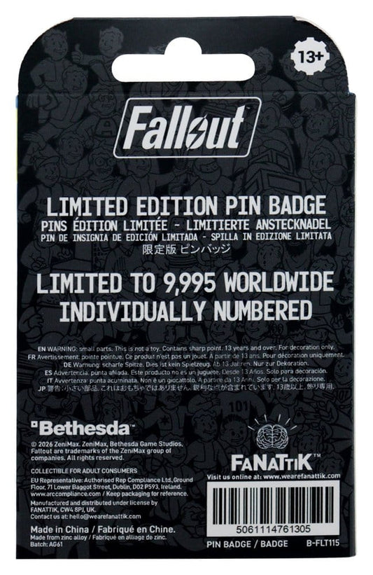 Fallout Pin Badge Vault Door 111 Limited Edition Hinged