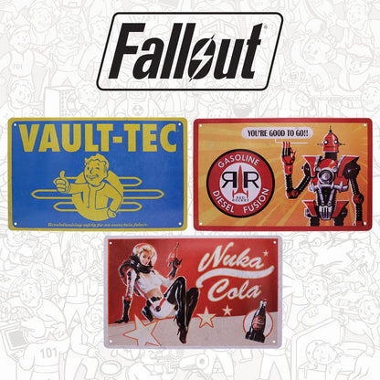 Fallout Tin Signs 3 Pack Brands FaNaTtik