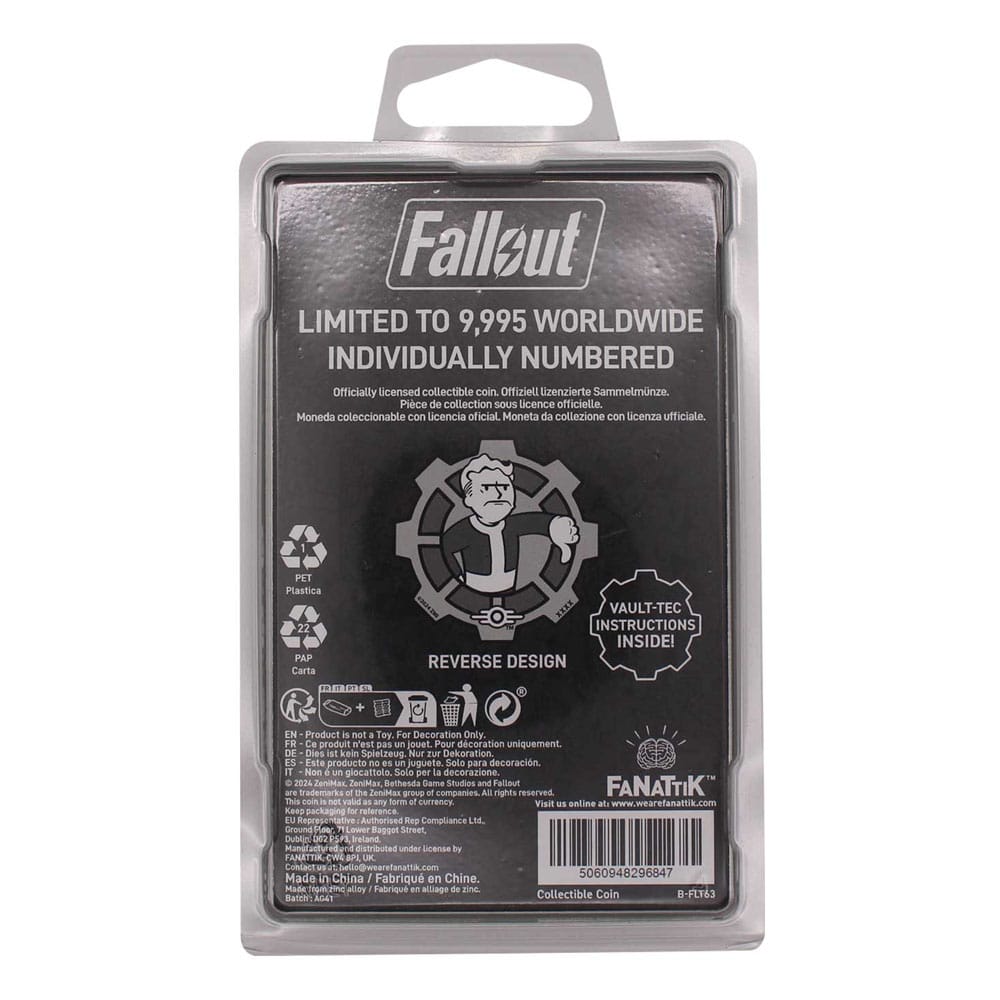 Fallout Collectable Coin Decision Black & White Limited Edition FaNaTtik