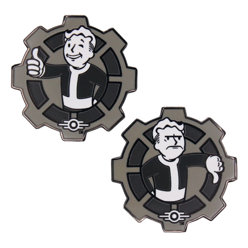 Fallout Collectable Coin Decision Black & White Limited Edition Coins