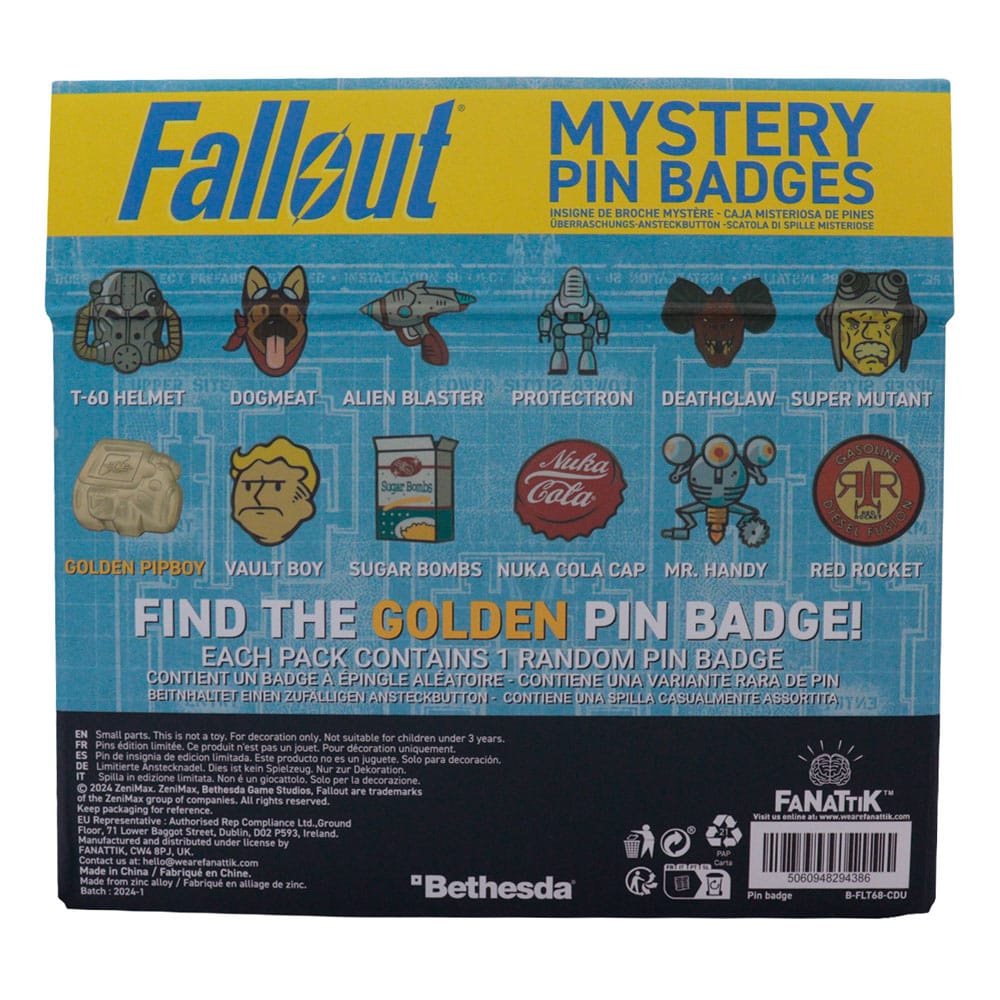 Fallout World Pin Badge Display Mystery Pin Badge (12) FaNaTtik