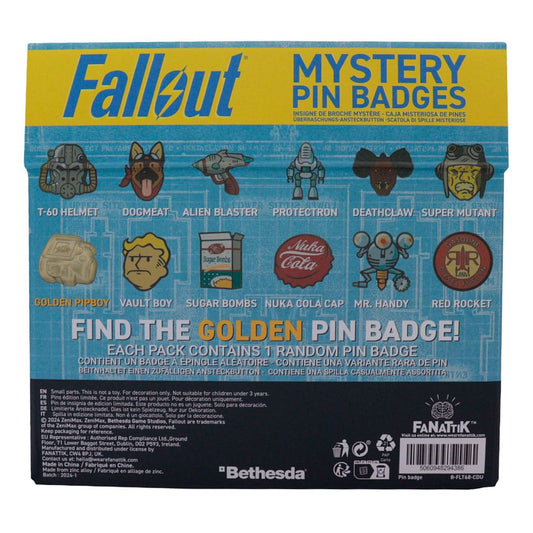 Fallout World Pin Badge Display Mystery Pin Badge (12) Pins & Brooches