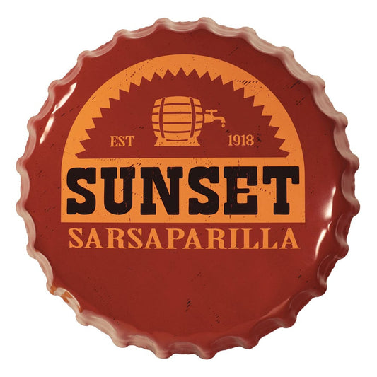 Fallout Tin Sign Sunset Sarsaparilla Bottle Cap Tin signs