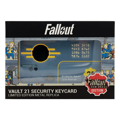 Fallout: New Vegas Replica Vault 21 Security Keycard Limited Edition Replicas 1/1