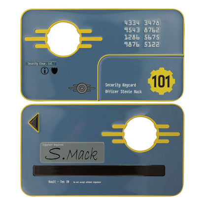 Fallout 3 Replica Vault 101 Security Keycard Limited Edition