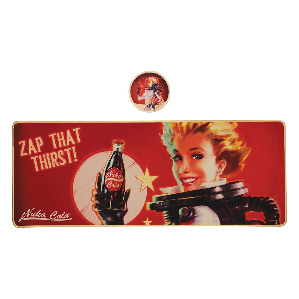 Fallout Desk Pad & Coaster Set Nuka-Cola Stationery