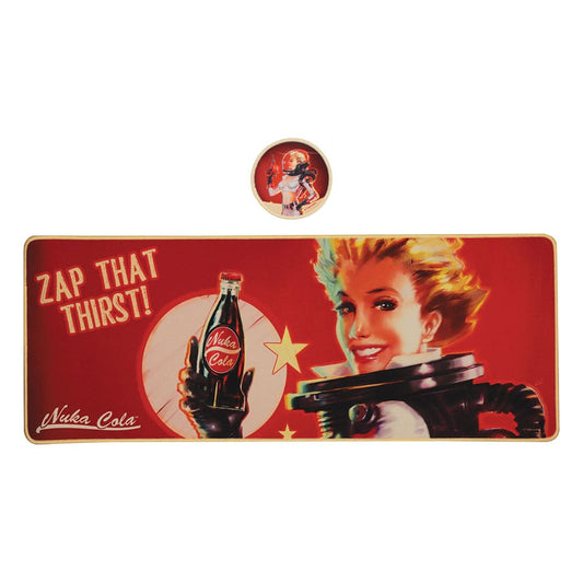 Fallout Desk Pad & Coaster Set Nuka-Cola Stationery