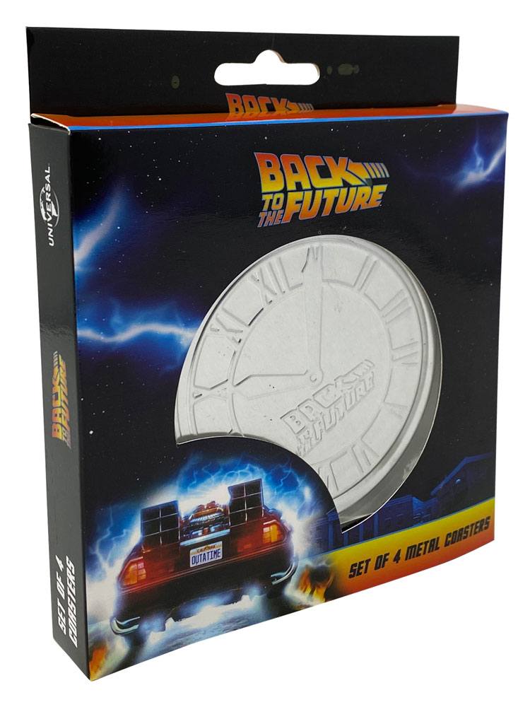 Back to the Future Coaster 4-Pack Glasses & Coasters