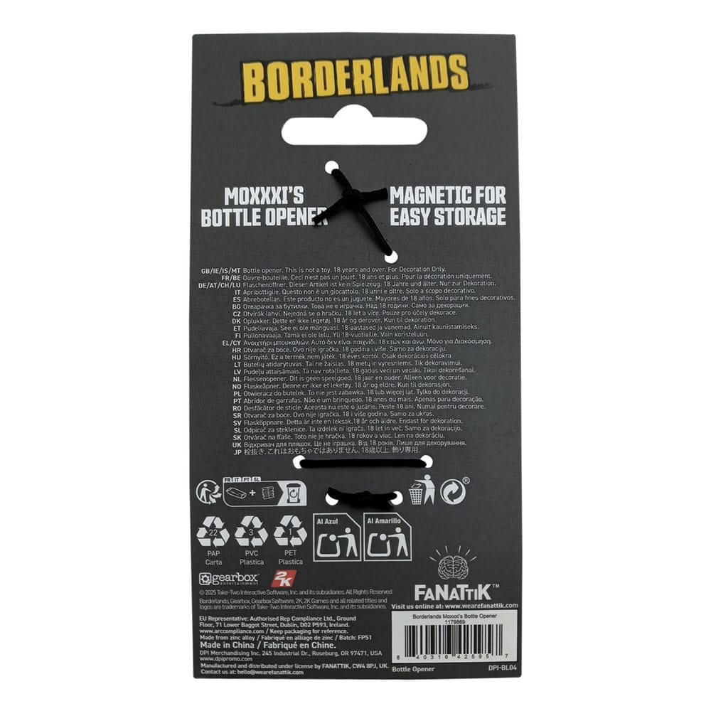 Borderlands Bottle Opener Mad Moxxi