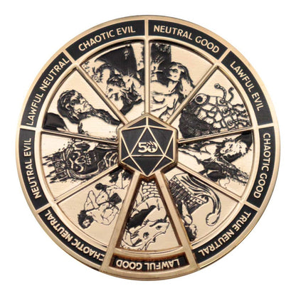 Dungeons & Dragons Pin Badge Alignment Spinner Coloured Limited Edition FaNaTtik