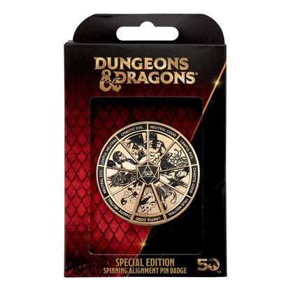 Dungeons & Dragons Pin Badge Alignment Spinner Coloured Limited Edition