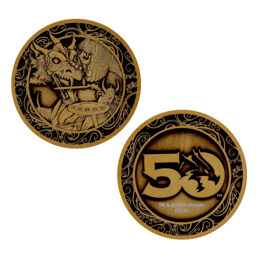 Dungeons & Dragons Collectable Coin 50th Anniversary Antique Gold Edition 4 cm Coins
