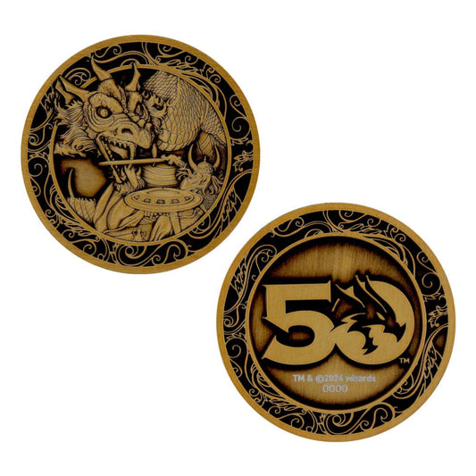 Dungeons & Dragons Collectable Coin 50th Anniversary Antique Gold Edition 4 cm Coins