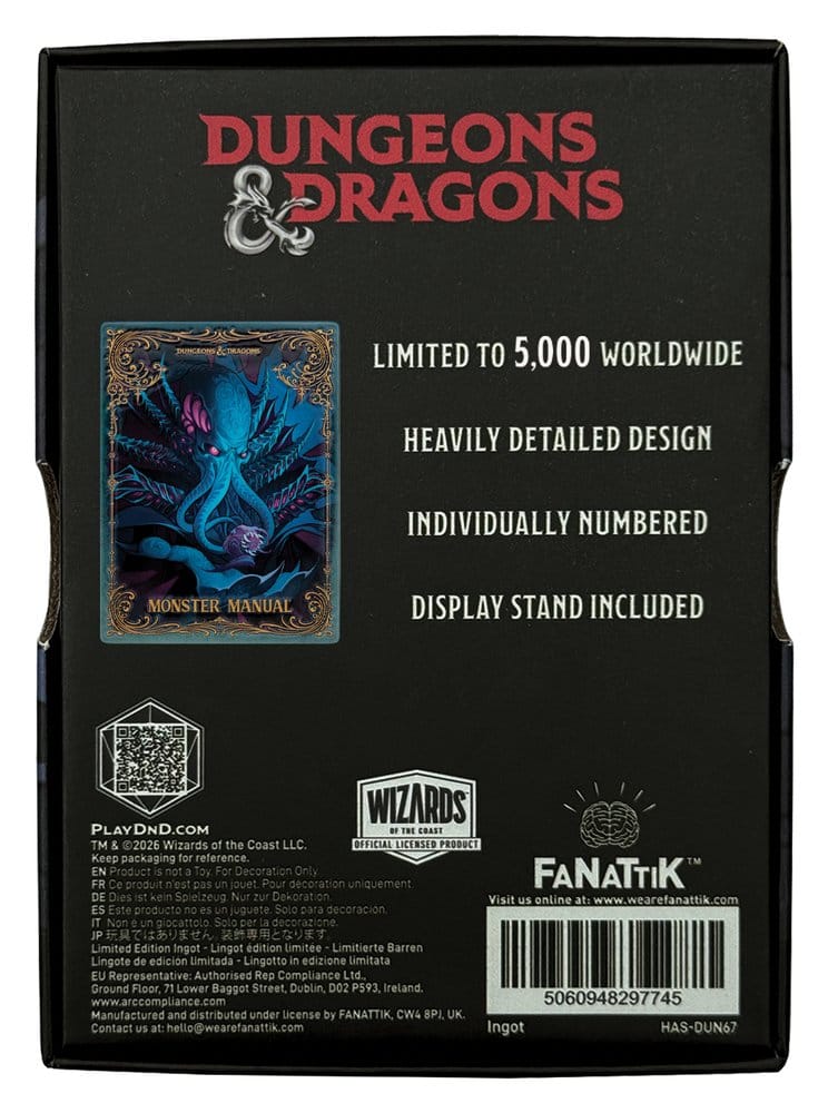 Dungeons & Dragons Ingot Monster Manual Alternate Cover Limited Edition FaNaTtik