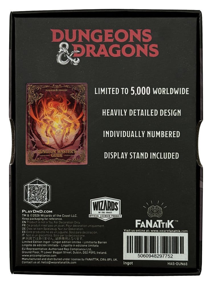 Dungeons & Dragons Ingot Dungeon Masters Guide Alternate Cover Limited Edition FaNaTtik