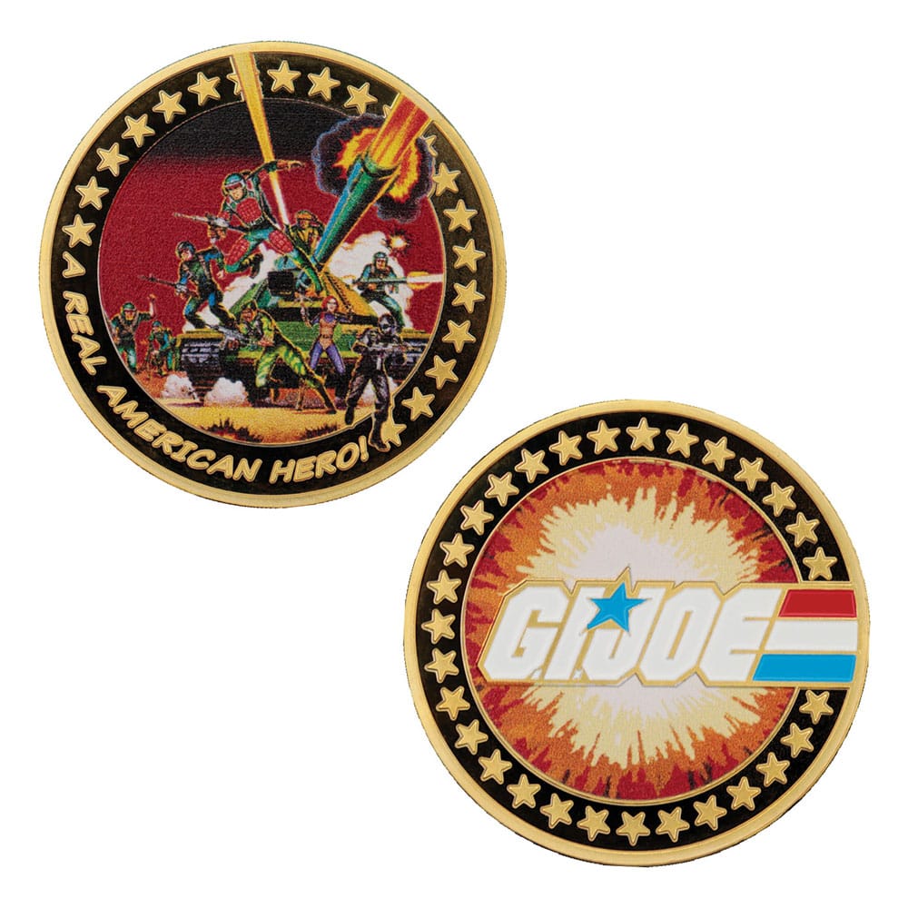 G.I. Joe Collectable Coin A Real American Hero 60th Anniversary 24k Gold Plated Limited Edition Coins