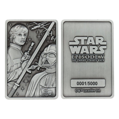 Star Wars Ingot Luke and Vader Limited Edition Coins