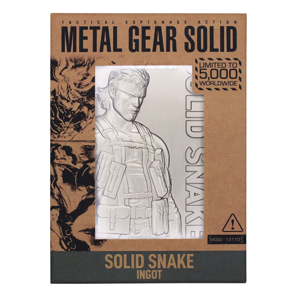 Metal Gear Solid 2 Ingot Snake Limited Edition Coins