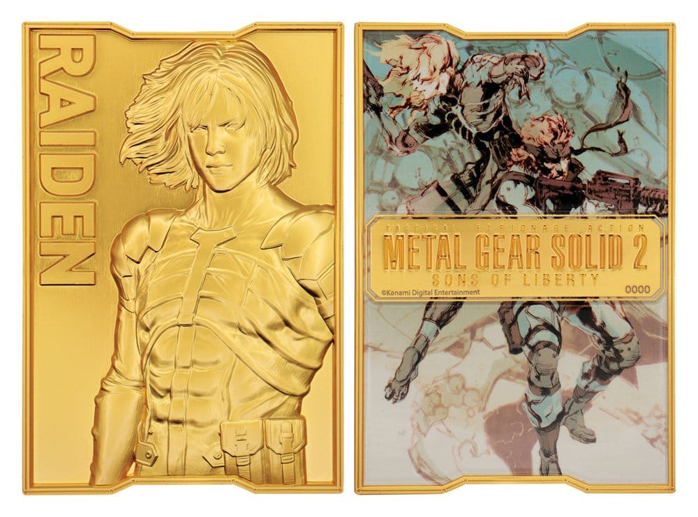 Metal Gear Solid 2 Ingot Raiden 24k Gold Plated Limited Edition FaNaTtik