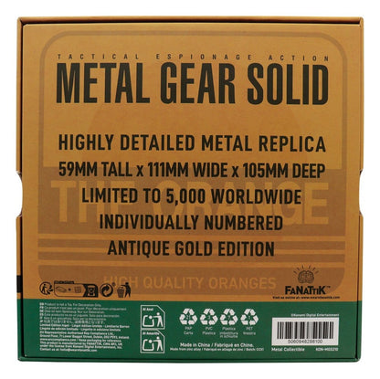 Metal Gear Solid 2 Replica Cardboard Box Antique Gold FaNaTtik