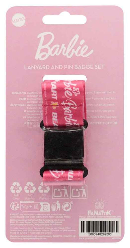 Barbie Lanyard & Pin Badge Set