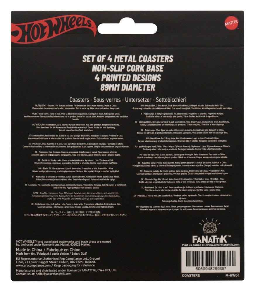 Hot Wheels Coaster 4-Pack