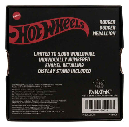 Hot Wheels Medallion Rodger Dodger Limited Edition