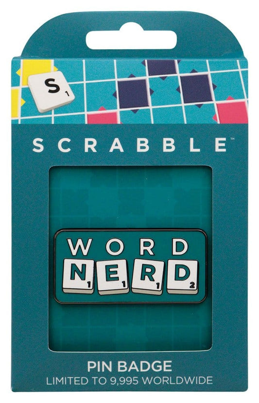 Scrabble Pin Badge Word Nerd Limited Edition