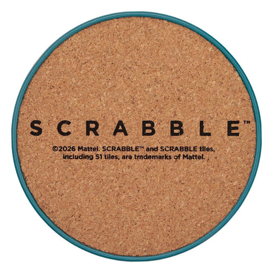 Scrabble Coaster 4-Pack Printed Metal
