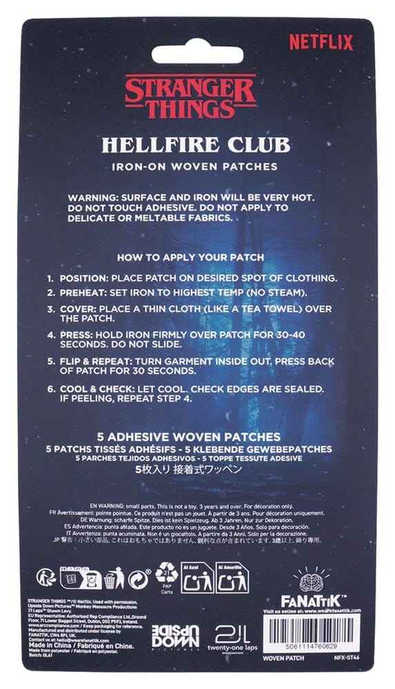 Stranger Things Fabric Patches 5-Pack