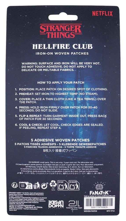 Stranger Things Fabric Patches 5-Pack