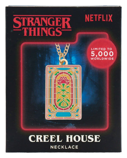 Stranger Things Necklace Creel House Window Limited Edition 3 x 2 cm