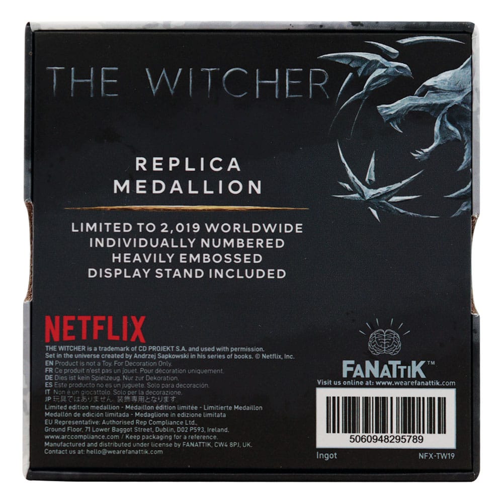 The Witcher Replica 1/1 Necklace Geralt´s Medallion FaNaTtik