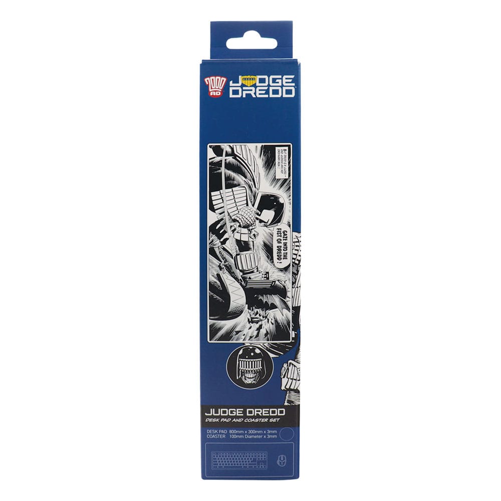 2000 AD Desk Pad & Coaster Set Judge Dredd Stationery