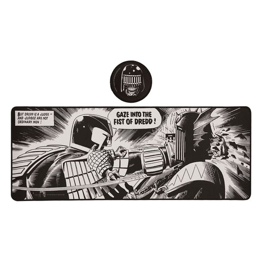 2000 AD Desk Pad & Coaster Set Judge Dredd Stationery