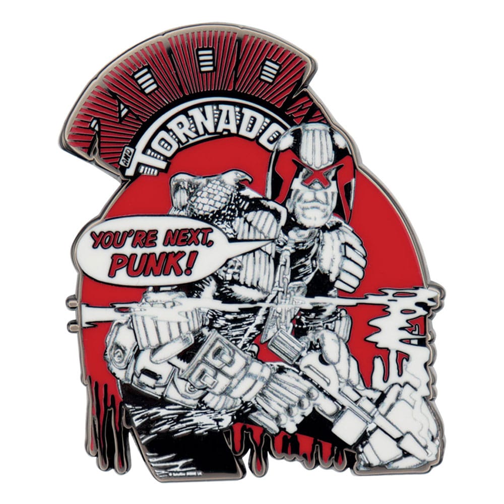 2000 AD Pin Badge Judge Dredd You're Next Punk Limited Edition FaNaTtik