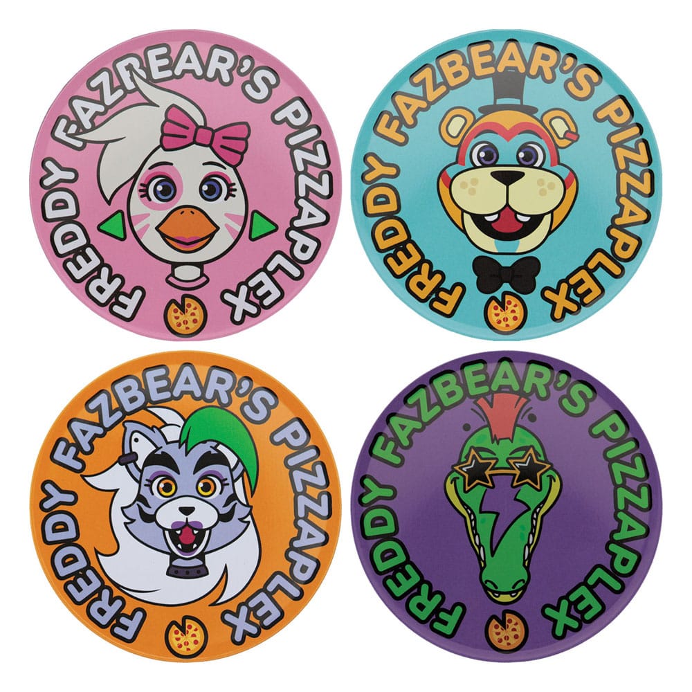 Five Nights at Freddy’s Coaster 4-Pack Printed Drinks Glasses & Coasters