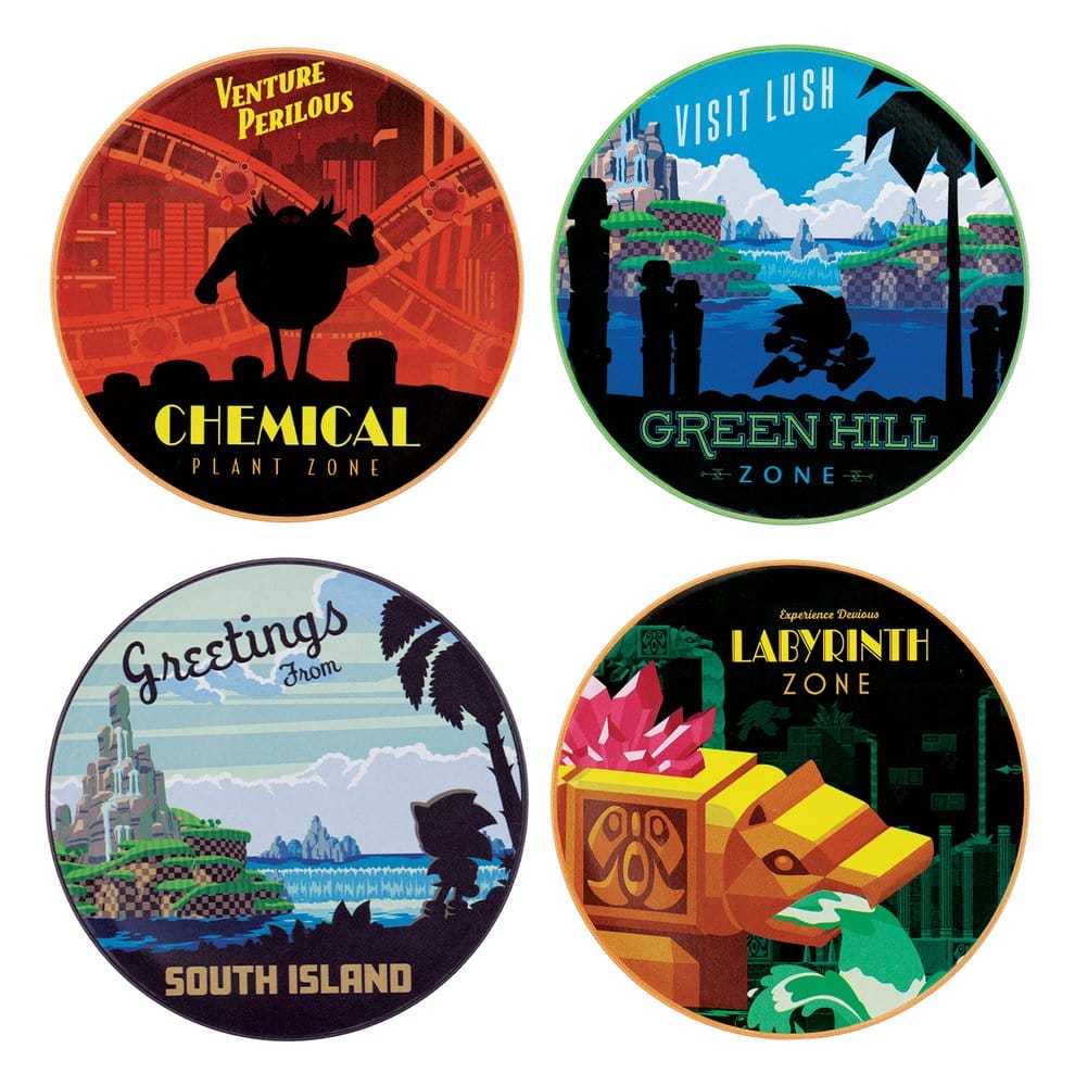 Sonic - The Hedgehog Coaster 4-Pack FaNaTtik