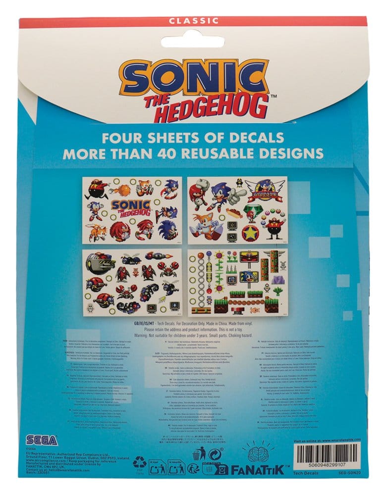 Sonic - The Hedgehog Tech Sticker Pack FaNaTtik