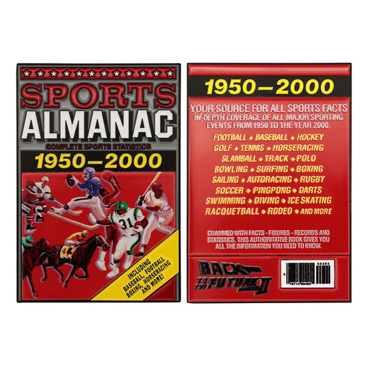Back to the Future Ingot Sport Almanac Limited Edition Coins